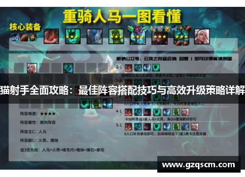 猫射手全面攻略：最佳阵容搭配技巧与高效升级策略详解